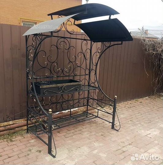 Мангал с печью