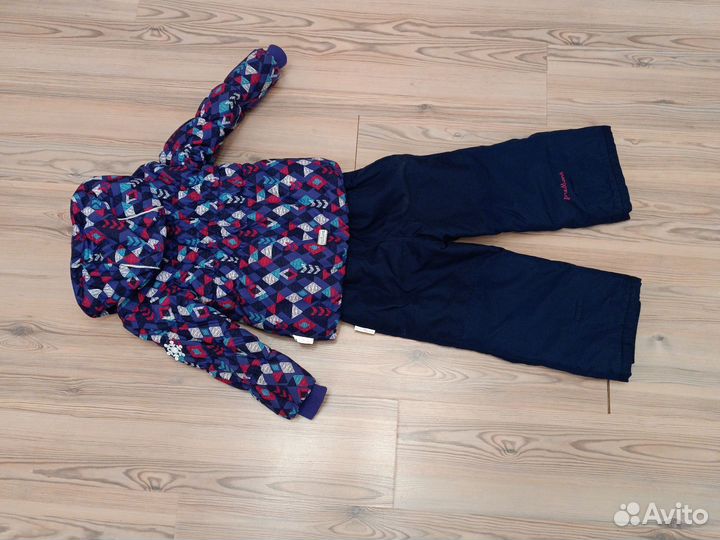 Зимний костюм для девочки 104см