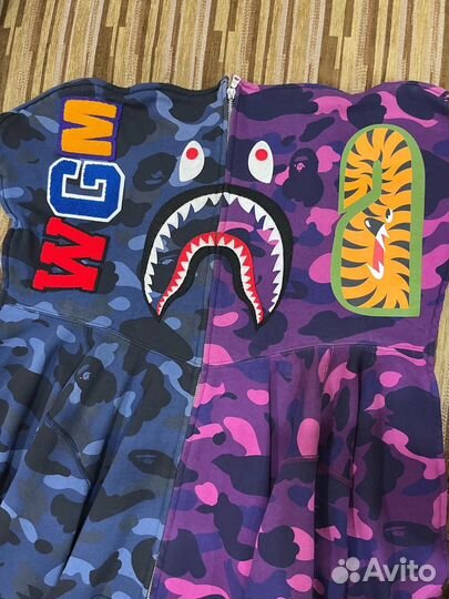 Zip hoodie bape shark