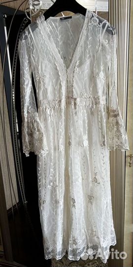 Платье Zara кружевное винтаж