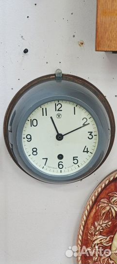 Часы настенные каютные времени СССР