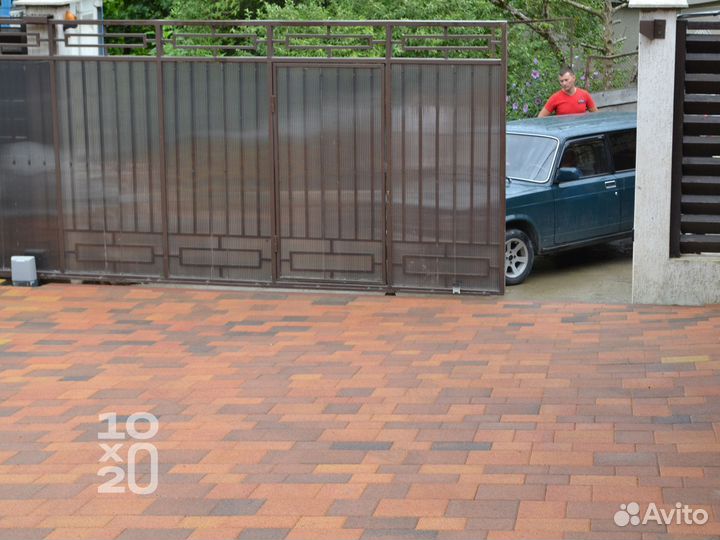 Тротуарная плитка, брусчатка, бордюры под ключ