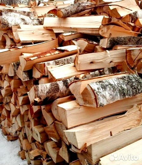 Дрова березовые наколотые