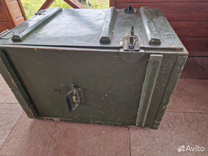 Ящик деревянный армейский зеленый