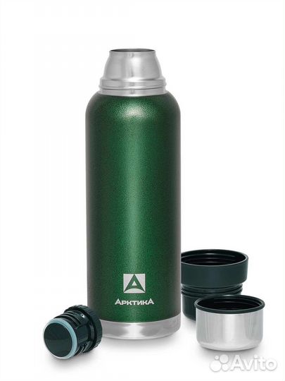 Термос Арктика 106-1200 зеленый 2 чашки