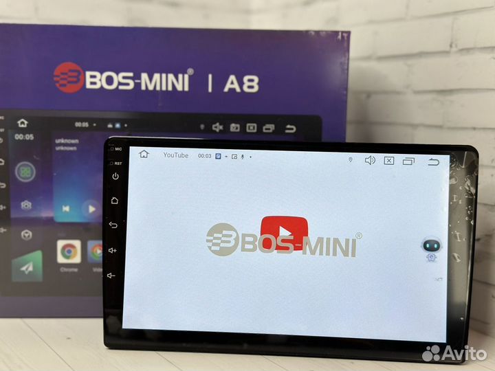 Android магнитола 4/64 9 дюймов bos-mini