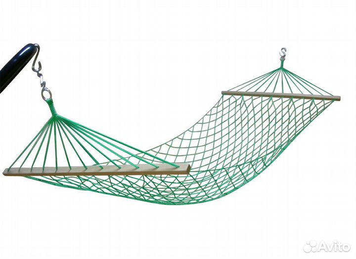 Гамак зеленый сетка новый