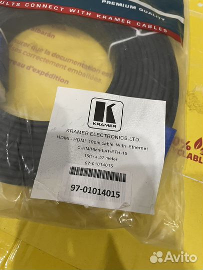 Кабель Kramer C-HM/HM/flat/ETH-15 c Ethernet