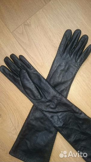 Продам кожанные длинные перчатки