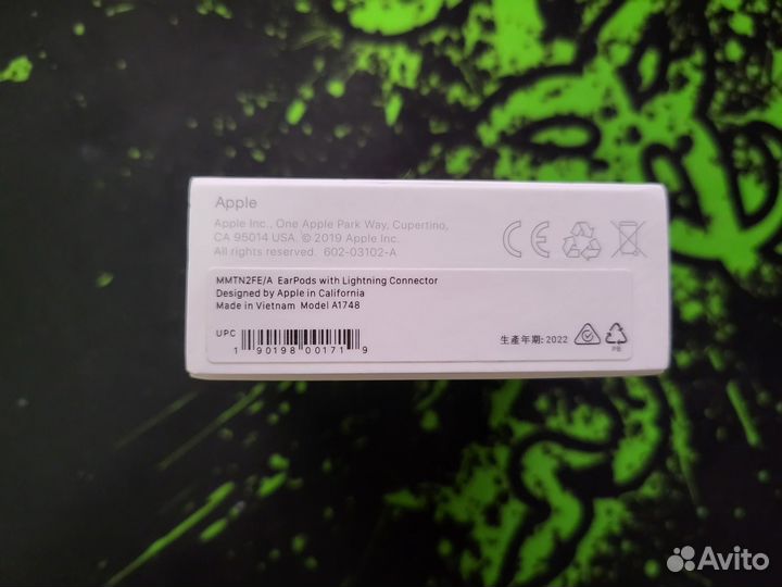 Новая гарнитура Apple EarPods (Lightning) оригинал