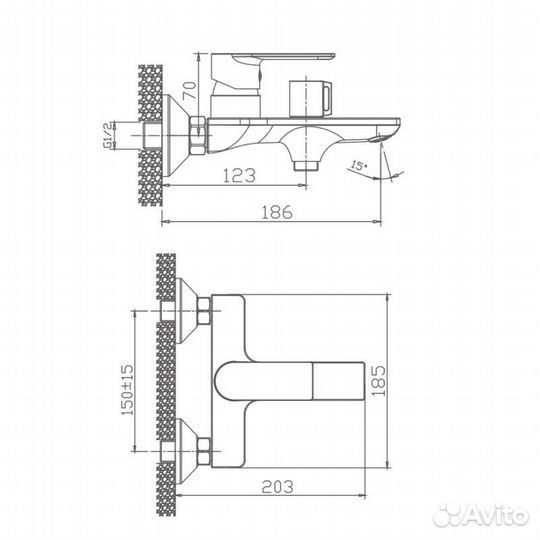 Смеситель Haiba HB60505-3 пепельный