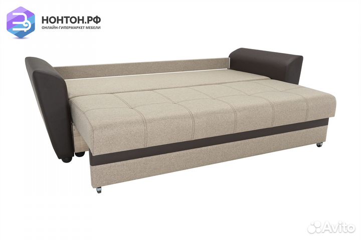 Диван еврокнижка Амстердам бежевый