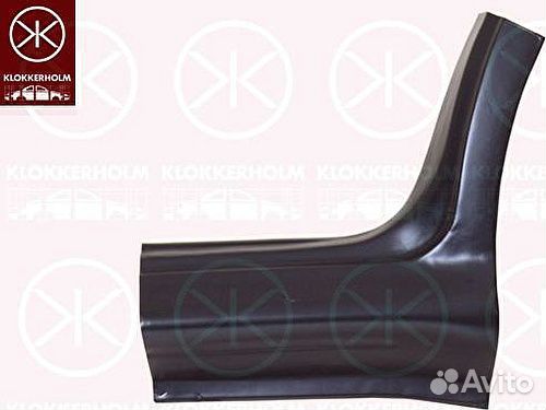 Порог ремонтный с частью задней арки Skoda Octavia