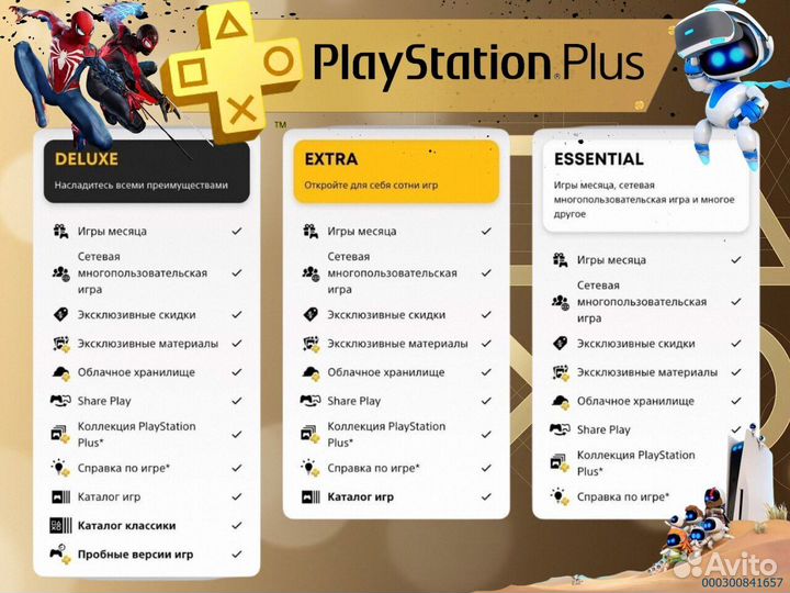 Подписка ps plus delux Украина ps5 ps4 (Арт.71404)