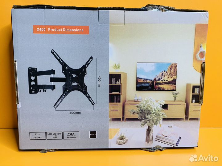 Кронштейн поворотно-наклонный для тв