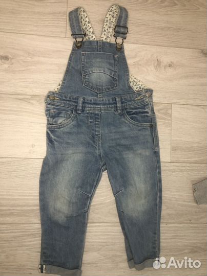Джинсовый комбинезон для девочки 80