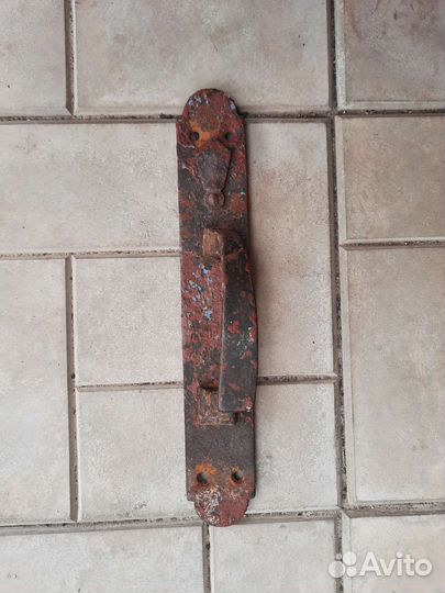 Ручка дверная старинная, большая, тяжелая