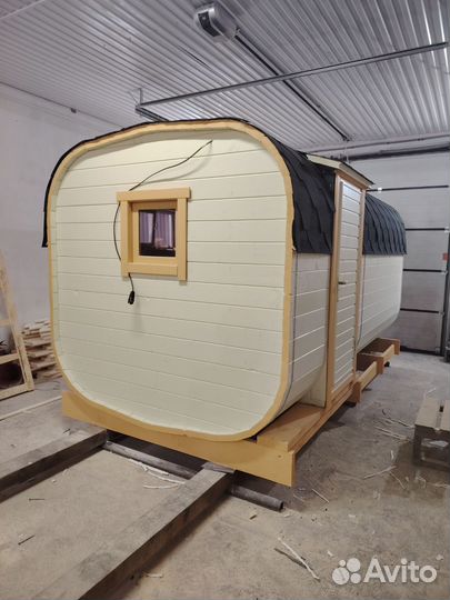 Бочка-баня 4м с боковым входом в наличии