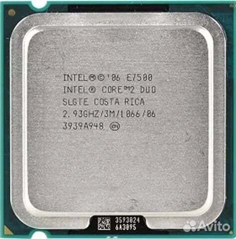 Intel core 2 duo e7500