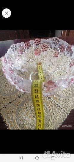 Вазы из цветного хрусталя