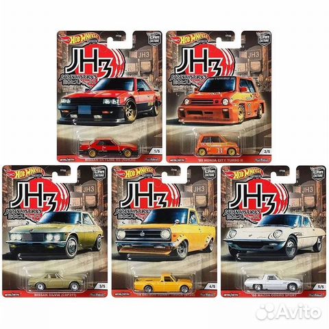 Hot Wheels Premium JH3 Japan Historics 5 Машинок