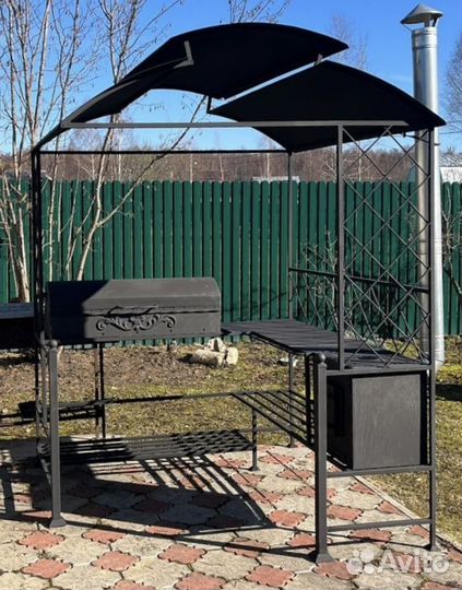 Мангал в стиле лофт