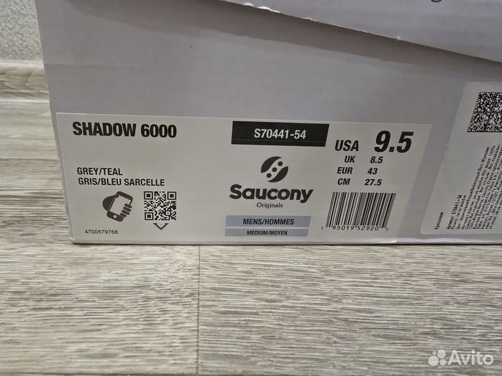 Saucony shadow 6000 9.5US