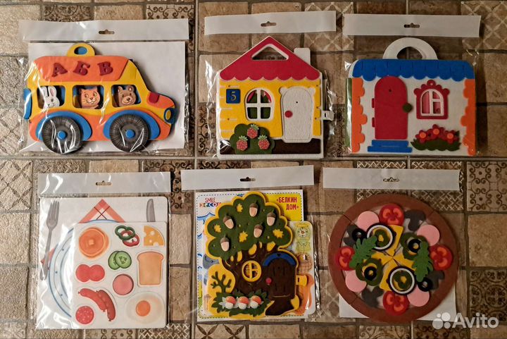 Новые развивающие игры из фетра