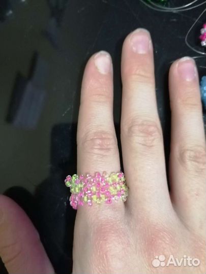 Кольцо из бисера