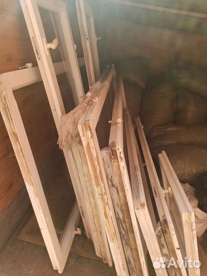 Деревянные окна со стеклопакетом бу