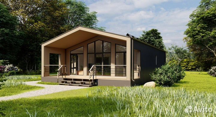 Барнхаус под ключ 51 м2