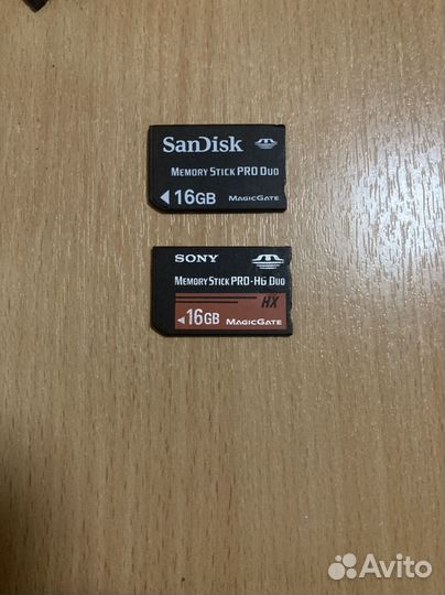 Карта памяти Sony memory stick PRO Duo на 16 Гб