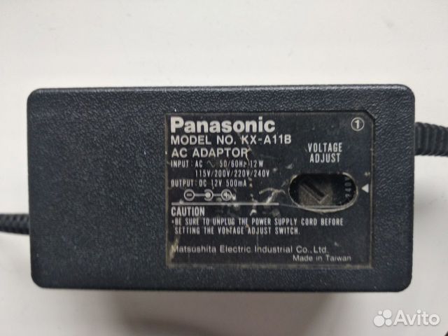 Адаптер Panasonic KX-A11B Блок питания 12V 500mA