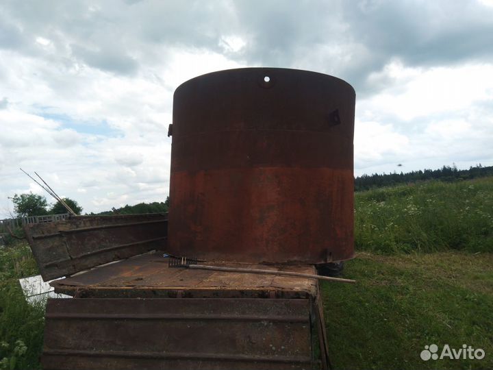 Бочка ёмкость металлическая 9.5 тонн под воду