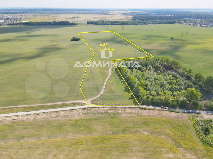 Участок 6,52 га (промназначения)