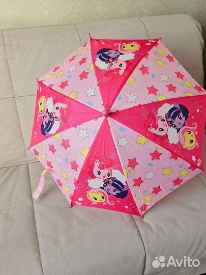 Зонтик детский для девочки my little pony розовый