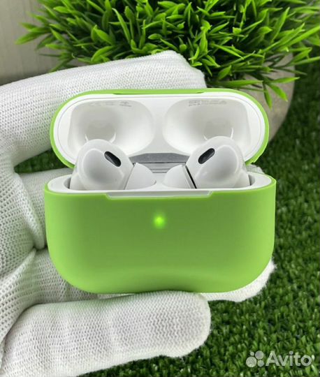 Airpods pro 2 с шумоподавлением TOP + чехол