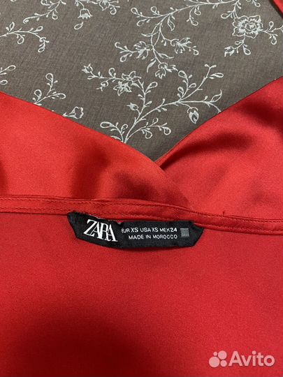 Платье Zara красное