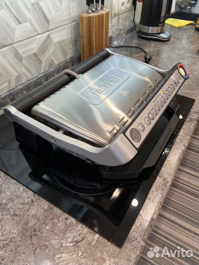 Гриль tefal optigrill xl gc722d34