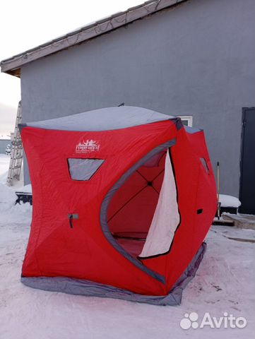 Палатка зимняя cube трехслойная 180 * 180