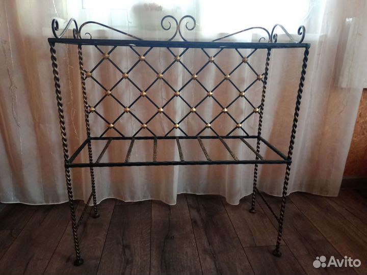 Дровница кованная