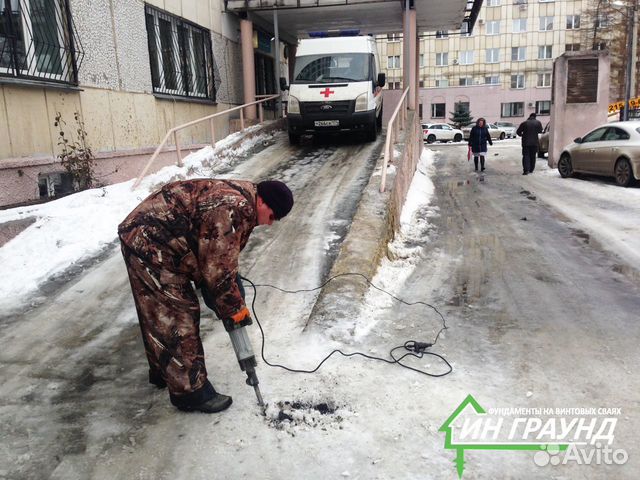 Фундамент винтовые сваи 219 х 5000 монтаж