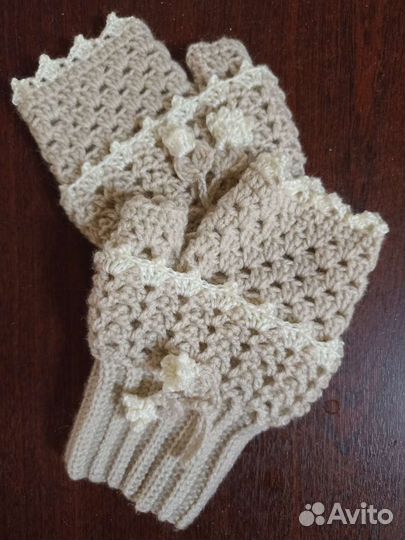 Митенки вязаные