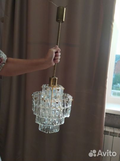 Светильник подвесной хрусталь СССР