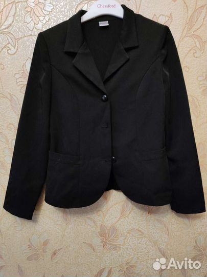 Пиджак школьный черный
