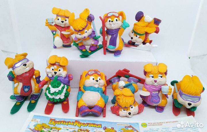 Серии киндер панды, слоны, бегемотики и др