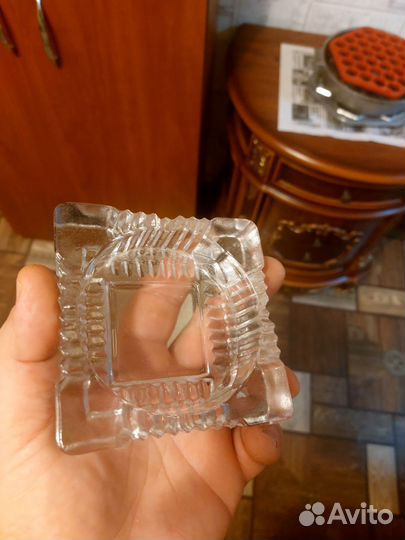 Пепельница хрустальная СССР две