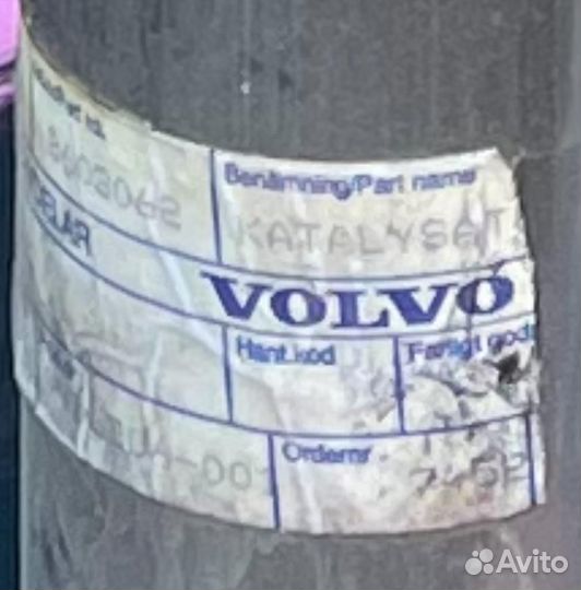 Новый оригинальный катализатор Volvo s60 s80 v70
