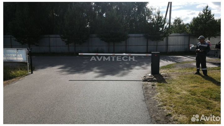 Шлагбаум с установкой