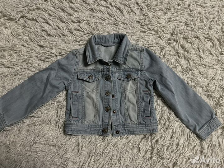 Джинсовая куртка (джинсовка) для девочки 98 104
